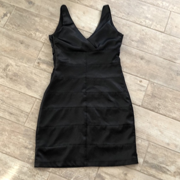 ❤️*Charlotte Russe black satin little black dress size 8. Please bundle. - Picture 3 of 10